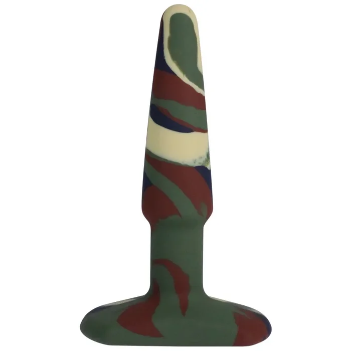 A-Play Groovy Silicone Butt Plug Camouflage 4 Inch