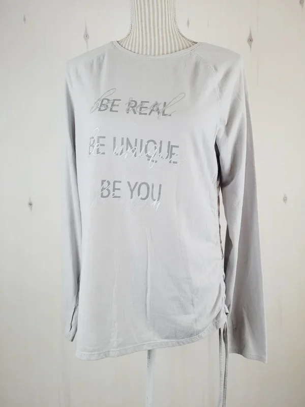 ACX ATHLETIC LONG SLEEVE GREY TOP LADIES MEDIUM PRE-LOVED