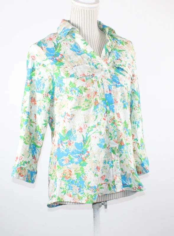 ALLISON WHITMORE FLORAL BLOUSE LADIES SMALL PRE-LOVED