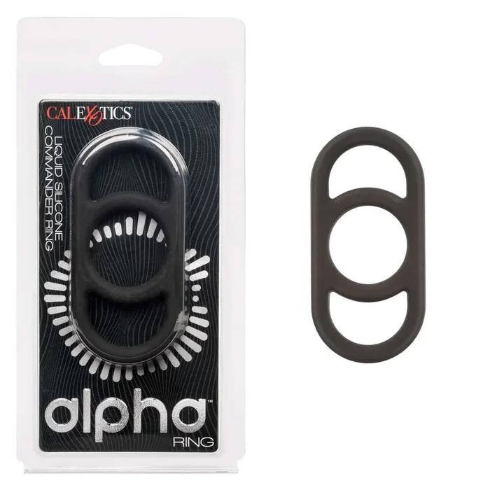 Alpha Commander Liquid Silicone Ring Black – Enhancing Endurance & Pleasure
