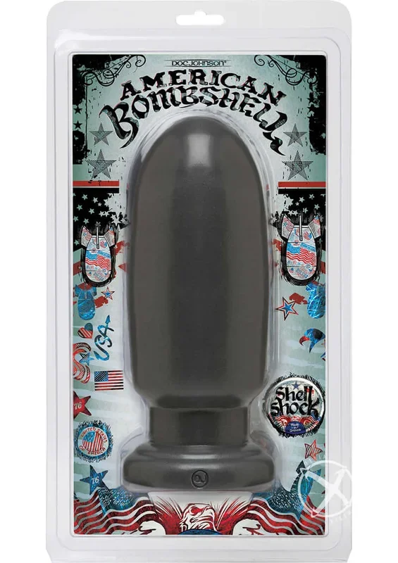 American Bombshell Shellshock Large: The Ultimate Anal Toy in Cherry Bomb PVC