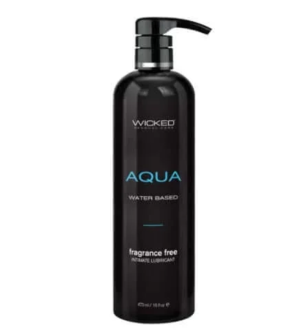 Aqua Lube Water-Based Personal Lubricant – 16 oz, Fragrance-Free, Vegan, Paraben-Free