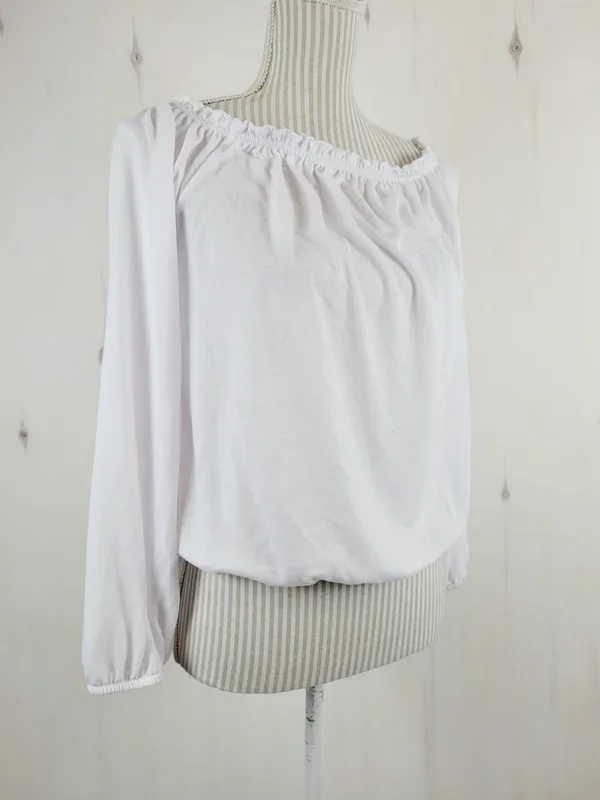 ARDENES WHITE OFF THE SHOULDER TOP LADIES LARGE PRE-LOVED
