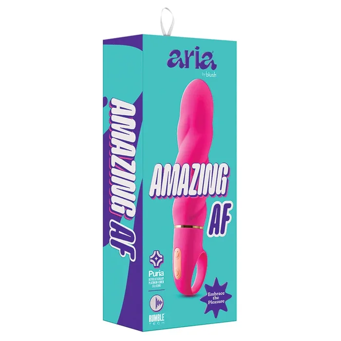 Aria Amazing AF Fuchsia 6.25-Inch Loop Handle Vibrator