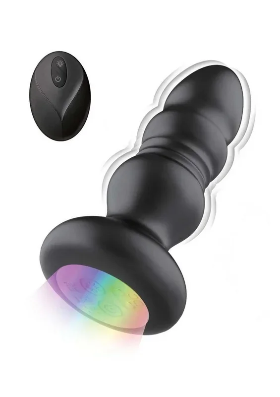 Atomic Thrusting Light-Up Rechargeable Silicone Power Plug