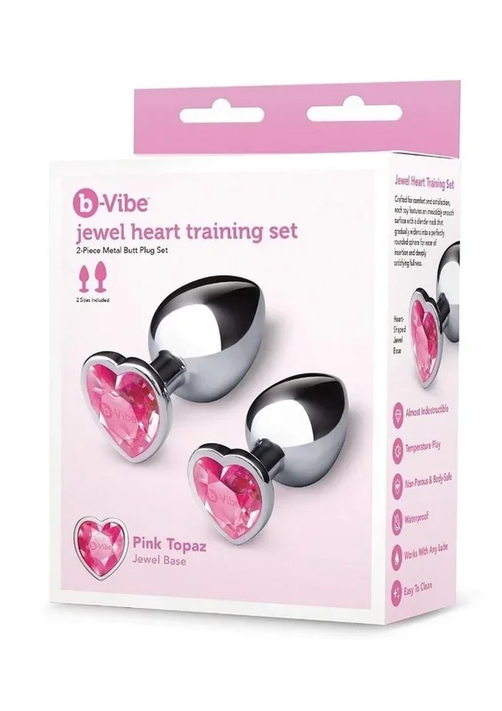 B-Vibe Jewel Metal Anal Plug Training