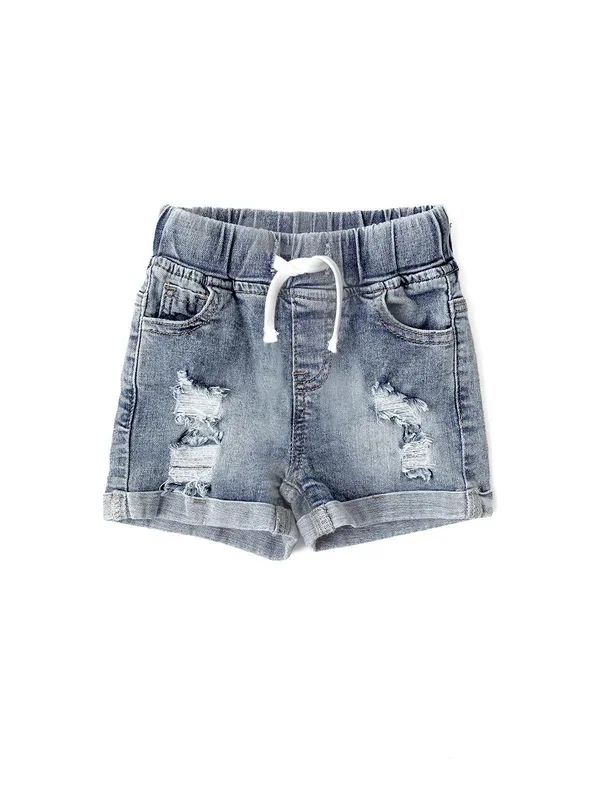 Baby Distressed Denim Short