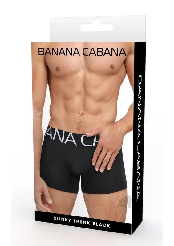 Banana Cabana Trunks Md/lg Black