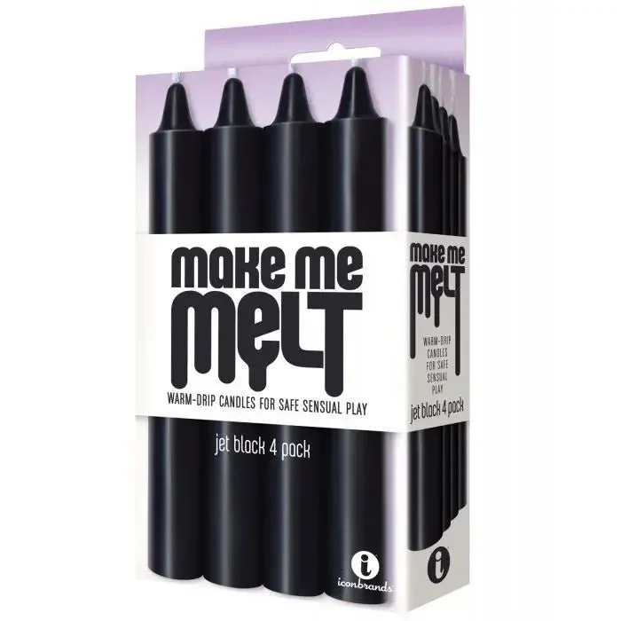 Black Fetish Drip Candles – Make Me Melt 9′ Candles