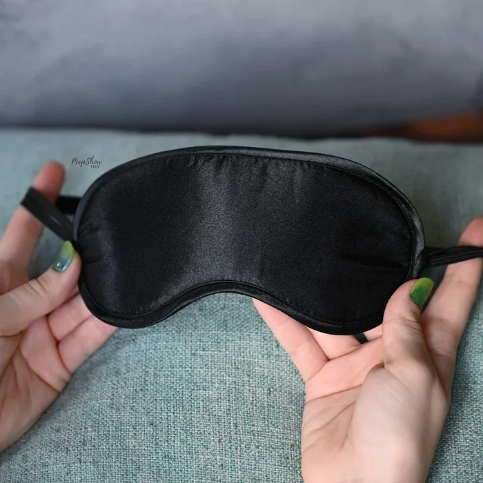 Black Satin Blindfold
