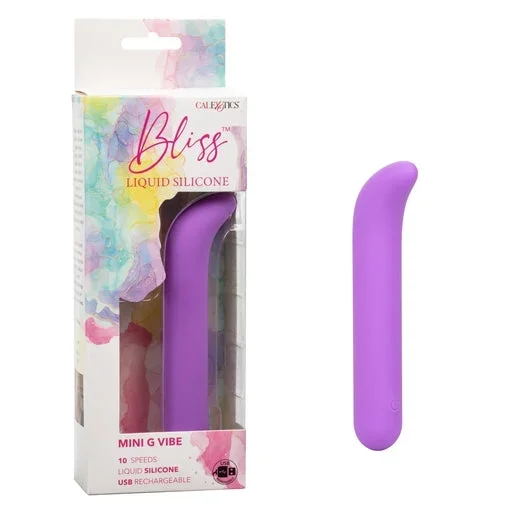 Bliss Liquid Silicone Mini G Vibe Purple 10 Speeds
