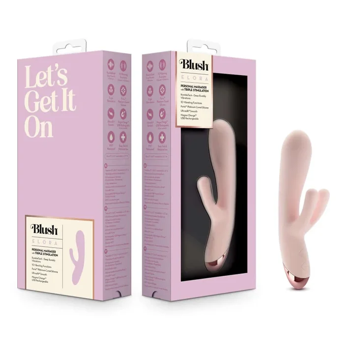 Blush Elora Pink Rabbit Vibrator – Luxury Stimulation Trio