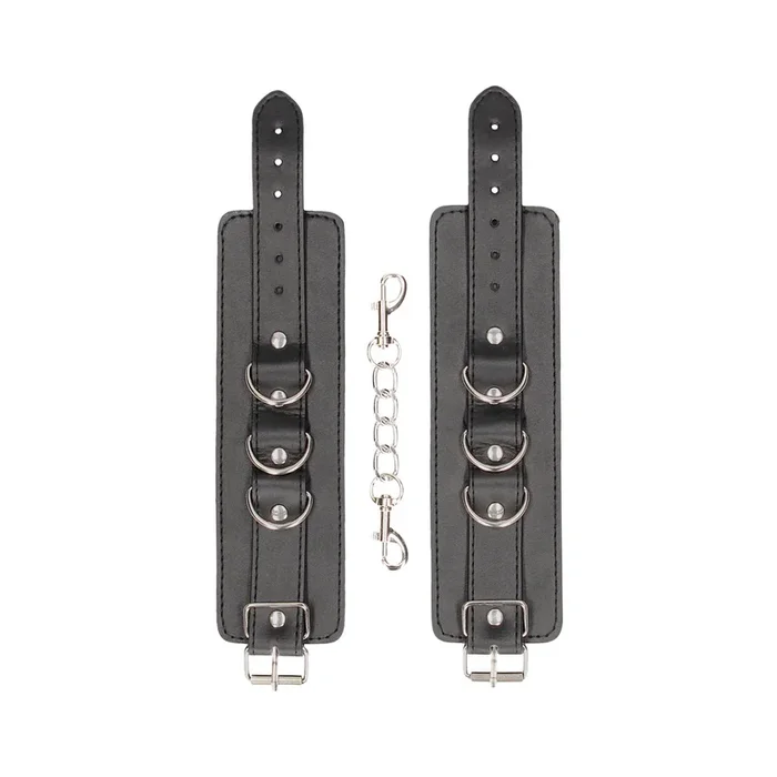 Bonded Leather Hand or Ankle Cuffs – With Adjustable Straps