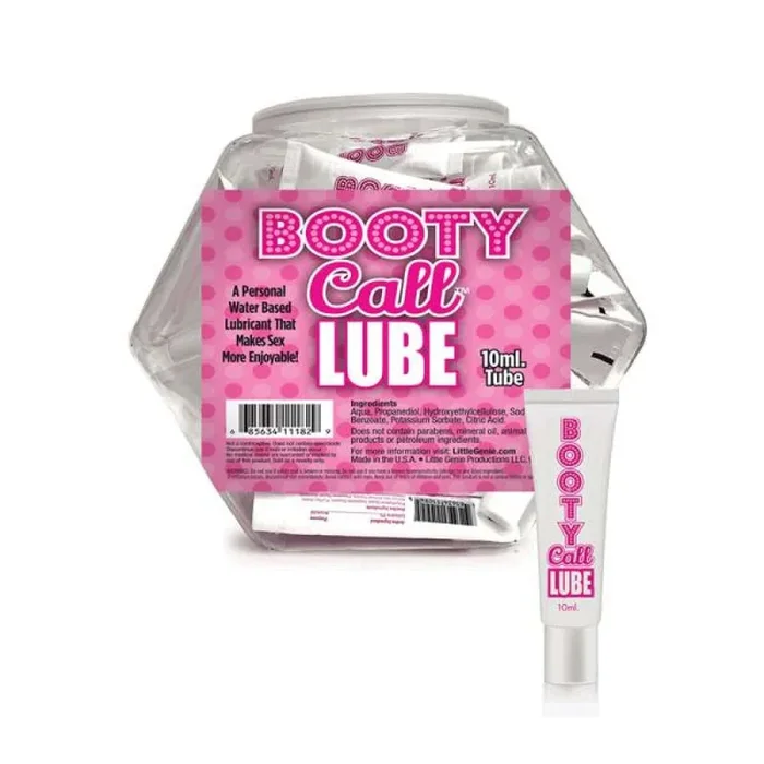 Booty Call Water-Based Lubricant Fishbowl – 10ml x 65 PCS Display