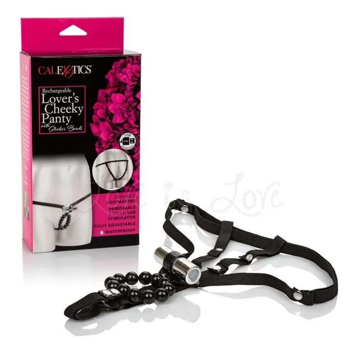CalExotics Rechargeable Lovers Cheeky Panty with Stroker Beads (With Vibe)[Clearance*]