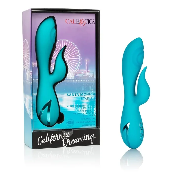 California Dreaming Santa Monica Starlet Blue Rabbit Style Vibrator