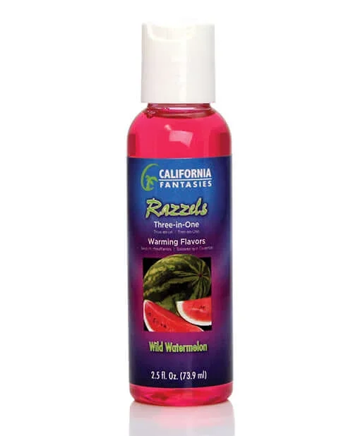 California Fantasies Razzels Warming Lubricant Wild Watermelon – 2 oz Bottle