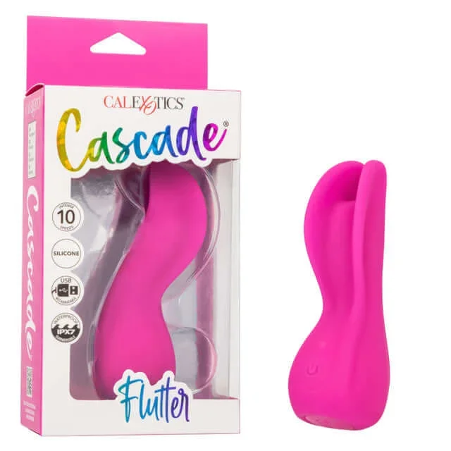 Cascade Flutter – 10-Speed Vibrating Massager | Curved Design, Body-Safe Silicone