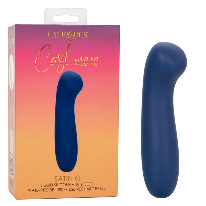Cashmere Satin G G-Spot Vibrator Blue by California Exotic Novelties