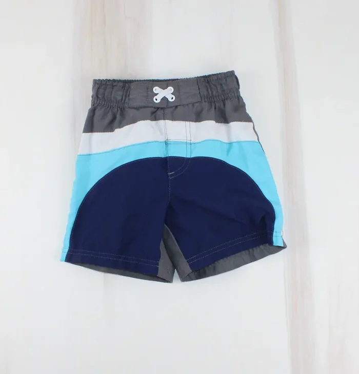 CIRCO GREY/BLUE SWIM SHORTS BLUE 2Y PRE-LOVED