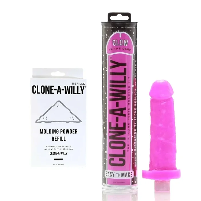 Clone A Willy Bundle Glow In The Dark Pink