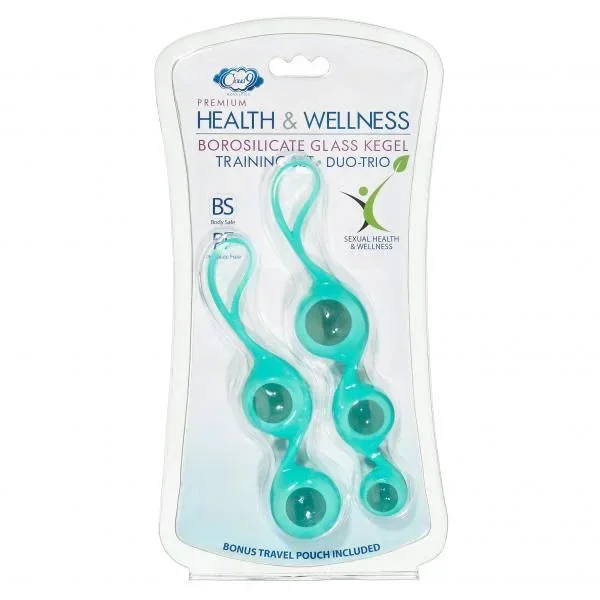 Cloud 9 Health & Wellness Borosilicate Kegel Training Set – Teal