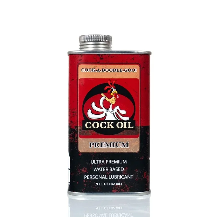 Cock Oil Water Based Lube Metal Can 9oz