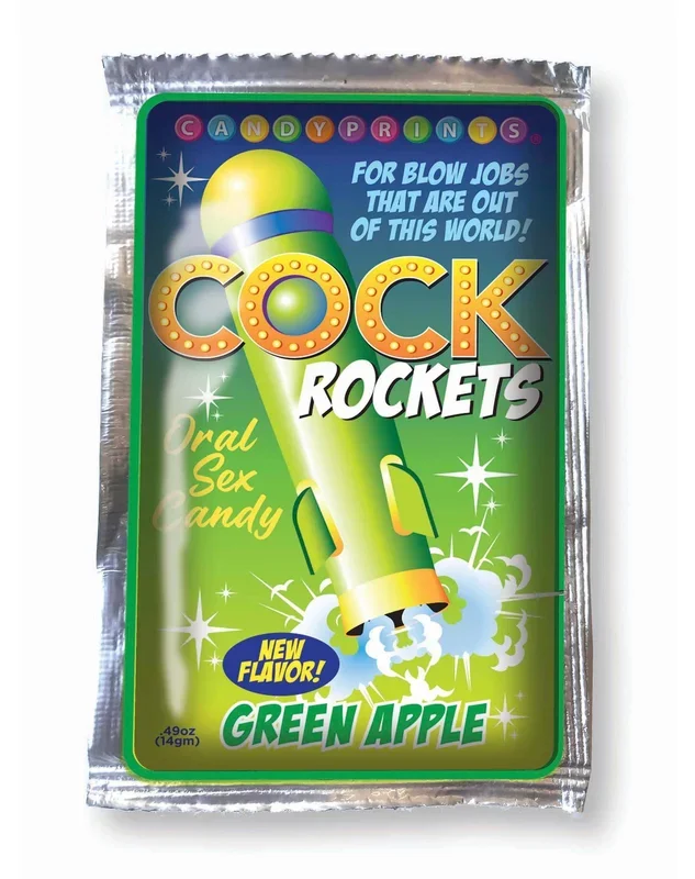 Cock Rockets Oral Candy – Green Apple Flavor | Tongue-Tingling Treat