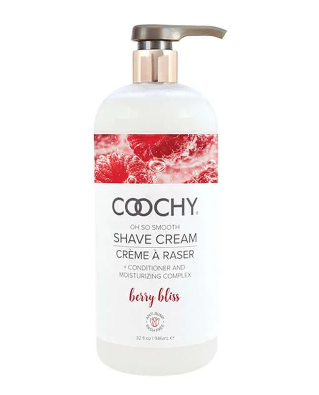 COOCHY Oh So Smooth Shave Cream Berry Bliss 32 Oz – Prevents Red Bumps