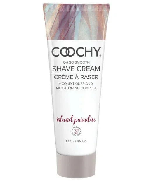 Coochy Shave Cream Island Paradise – 7.2 oz | Smooth & Rash-Free Shave