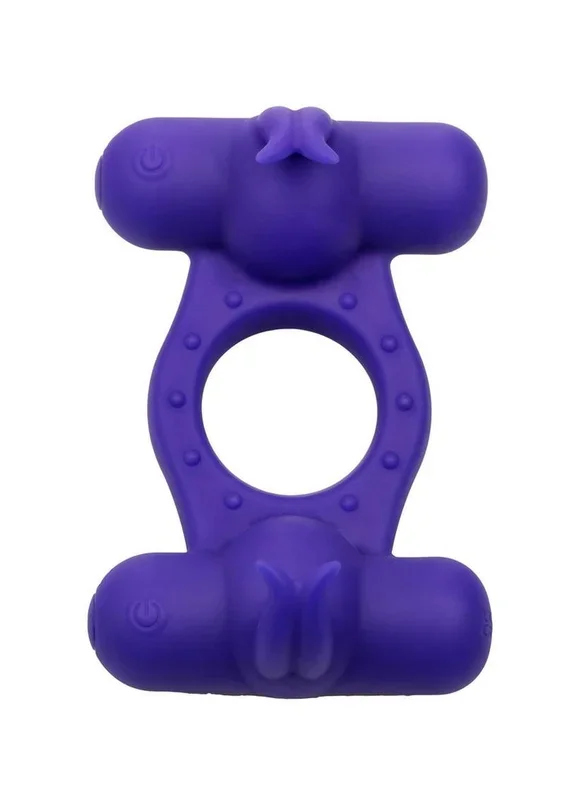Couple’s Enhancers Silicone Rechargeable Triple Orgasm Enhancer
