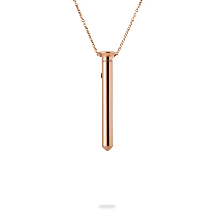 Crave Vesper Mini Vibrator Necklace in Rose Gold