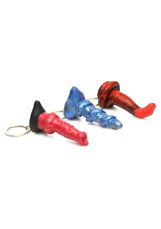 Creature Cocks King Cobra, Hell-Hound and Lord Kraken Keychain Set (3 Piece) – Assorted