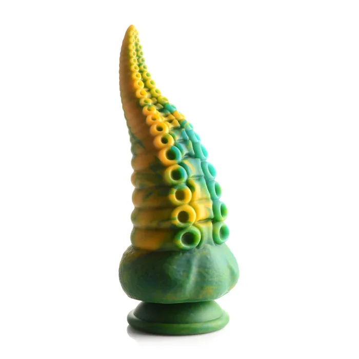 Creature Cocks Monstropus Tentacled Silicone Dildo (Marbled Green Yellow Blue) – Suction Cup Silicone Dildo