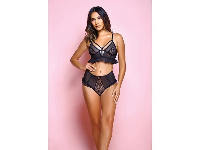 Dark in Love Bra & Panty Black 2X