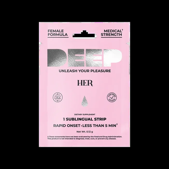 DEEP Arousal & Performance Strips | Fast-Acting Sublingual Stamina & Sensation Boost