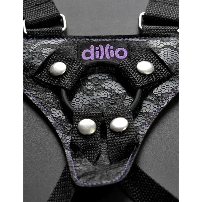 Dillio Purple – 6″ Strap-on Suspender Harness Set