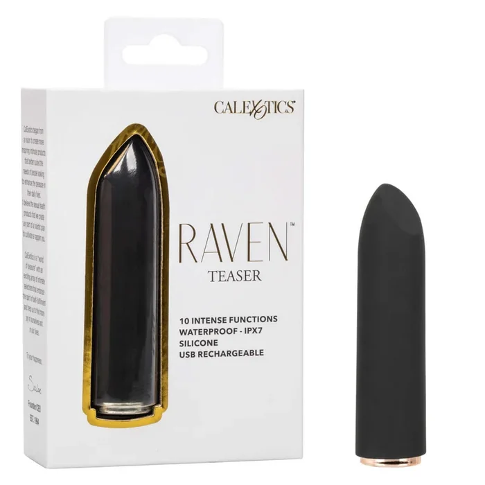 Discover Discreet Pleasure with the Raven Teaser Black Vibrator