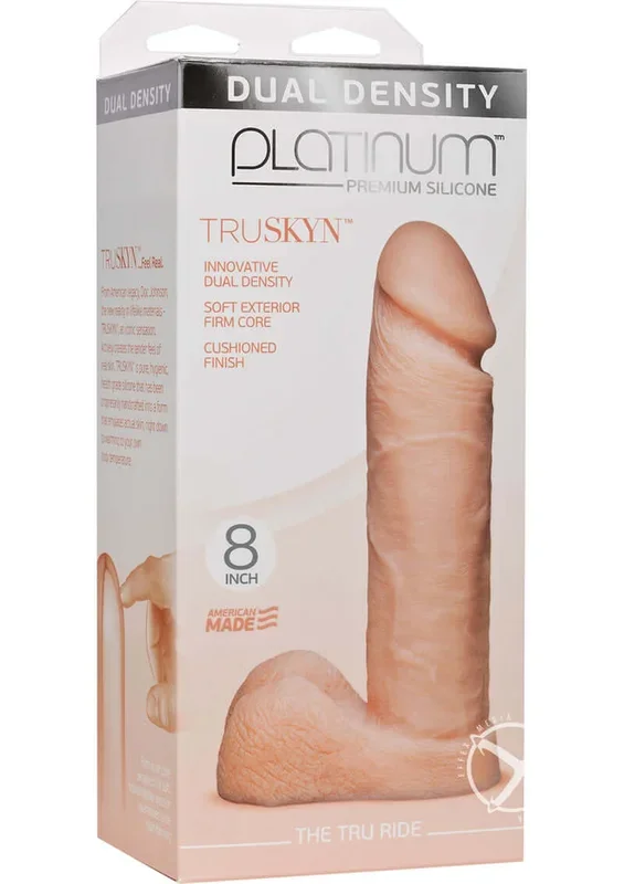 Doc Johnson’s Platinum TRUSKYN – THE TRU RIDE 8 Vanilla: Experience the Revolution in Pleasure