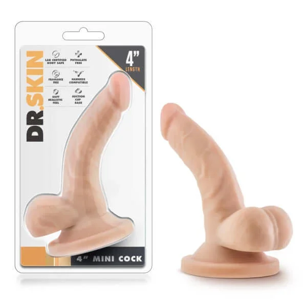 Dr. Skin 4 inches Mini Cock Beige Dildo