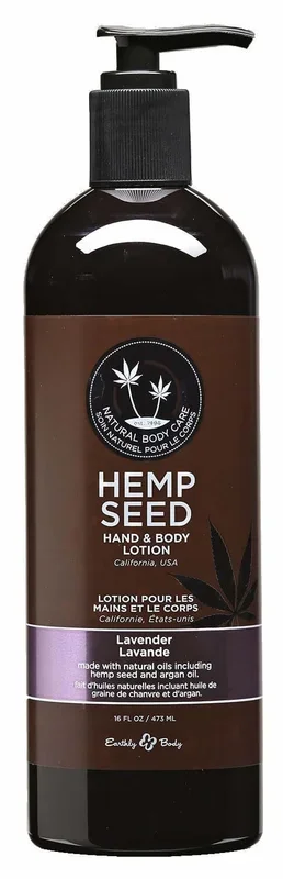 Earthly Body Hand and Body Lotion Velvet Lavender 16 Oz