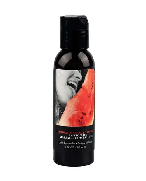 Edible Massage Lotion Watermelon 2 Oz by Earthly Body