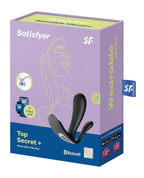 Elevate Your Pleasure with Satisfyer Top Secret Plus Black G-Spot Wearable Vibrator