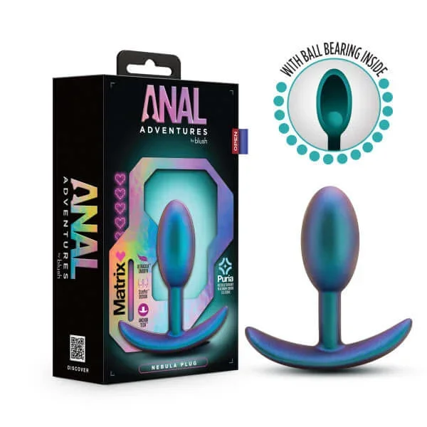 Embark on an Anal Adventure with the Matrix Nebula Butt Plug Lunar Blue from Blush Novelties – Elevate Your Pleasure!