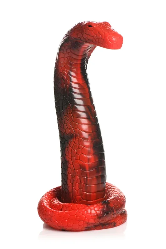 Embrace Serpent Seduction with the Creature Cocks King Cobra Silicone Dildo