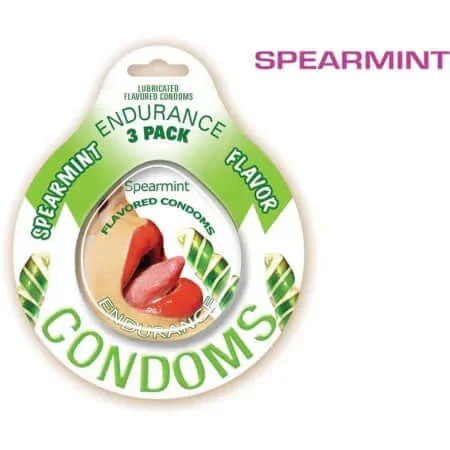 Endurance Spearmint Flavored Lubricated Condoms: Sensational and Safer Intimacy