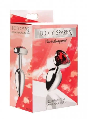 Enhance Your Anal Play with the Booty Sparks Red Heart Gem Small Anal Plug