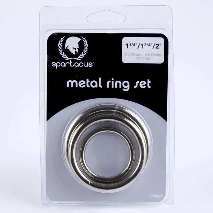 Enhance Your Pleasure with Spartacus Leathers Cock Gear Metal Cock Rings!
