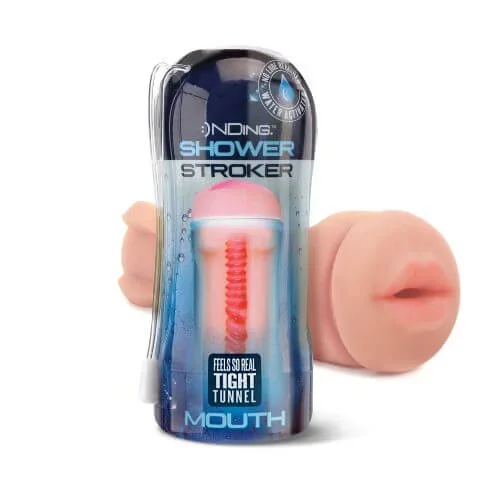 Enhance Your Shower Pleasure with Global Novelties Happy Ending Stroker Mouth!