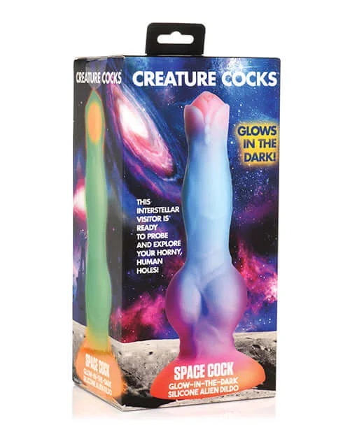 Enter the Cosmos: Creative Cocks Space Cock Glow-In-The-Dark Silicone Dildo